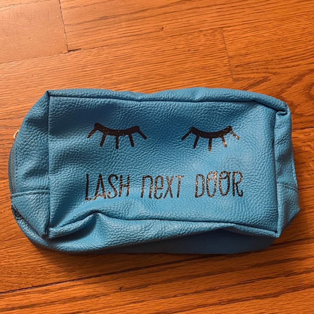Blue Lash Next Door Makeup Bag